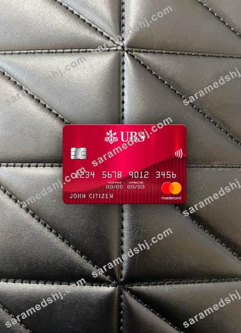 Switzerland UBS bank mastercard photolook front